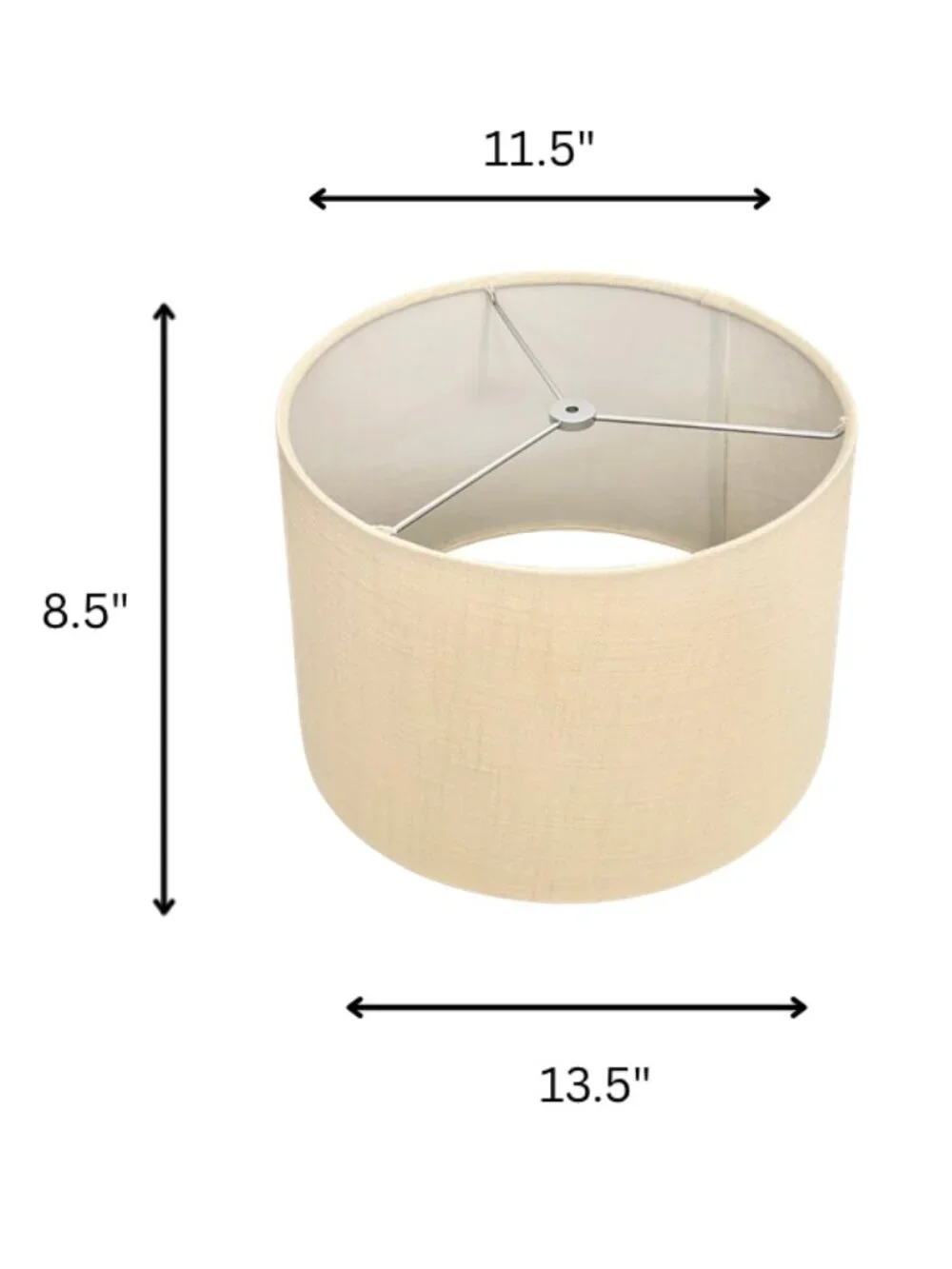 Flax Linen Drum Lamp Shade